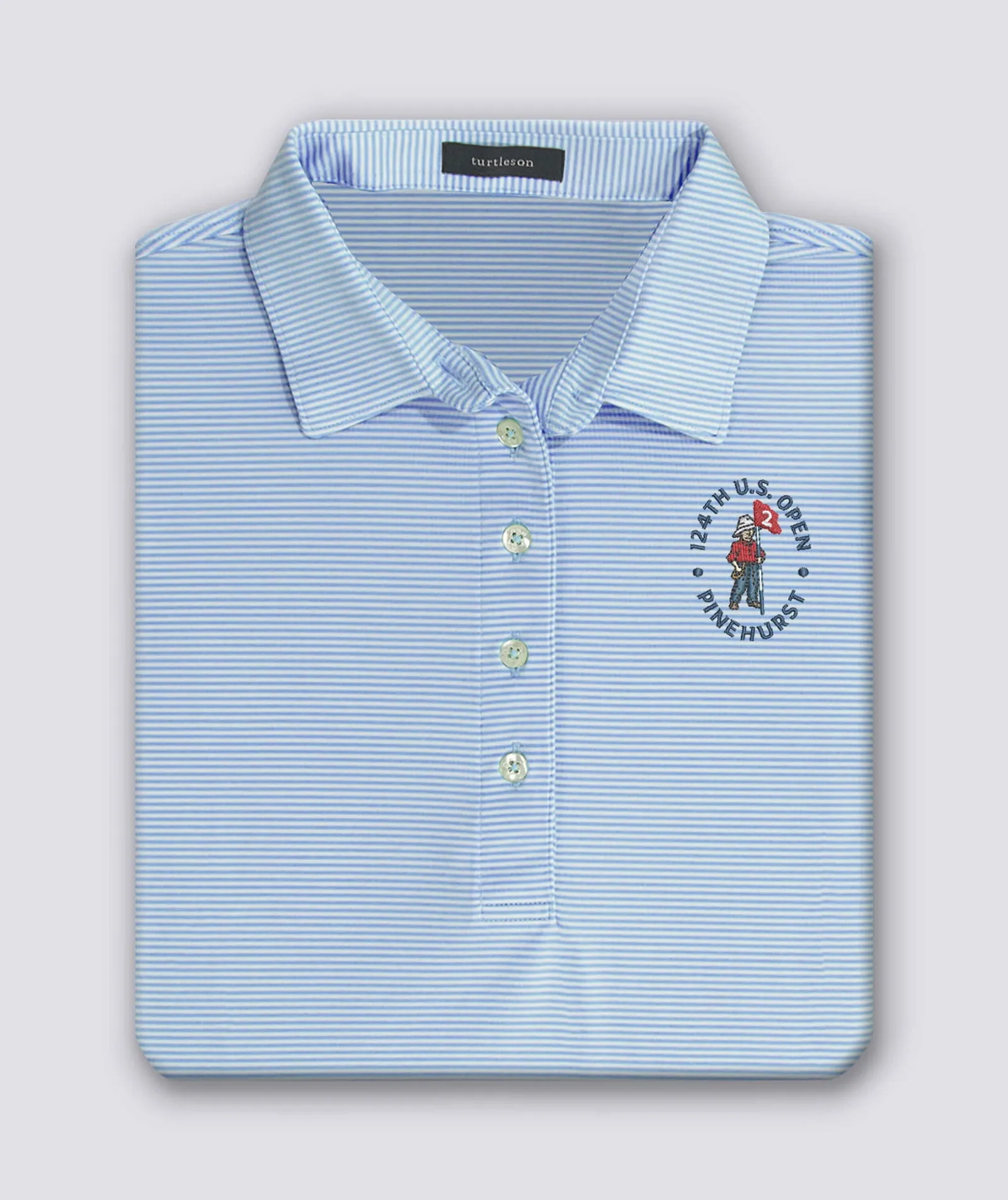 124th U.S. Open - Women's Cara Stripe Performance Polo