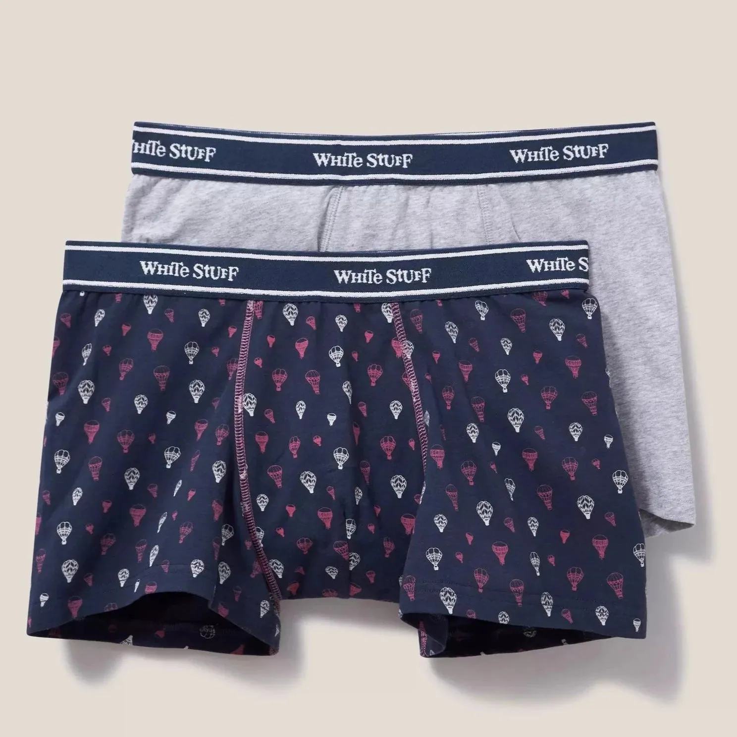 2 Pack Boxers - Plain and Print