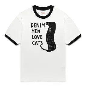 20/- JERSEY RINGER T (DENIM MEN LOVE CATS SCRATCH)