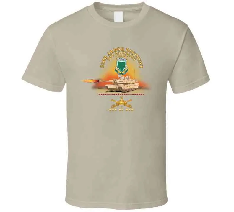 3rd Bn 33rd Armor Branch W 33rd Armor Pickles Dui - Men Of War W Fire -  X 300 T Shirt