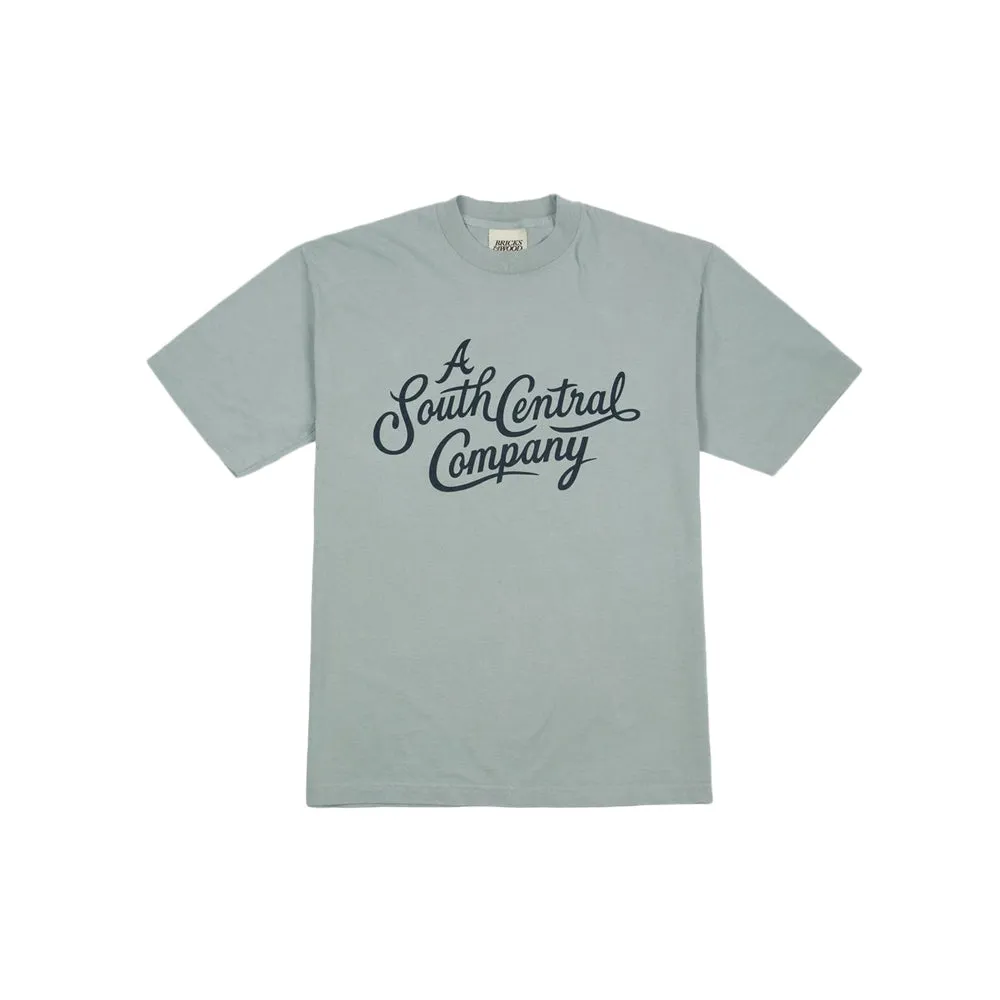 A South Central Company Script Tee (Sage Blue)