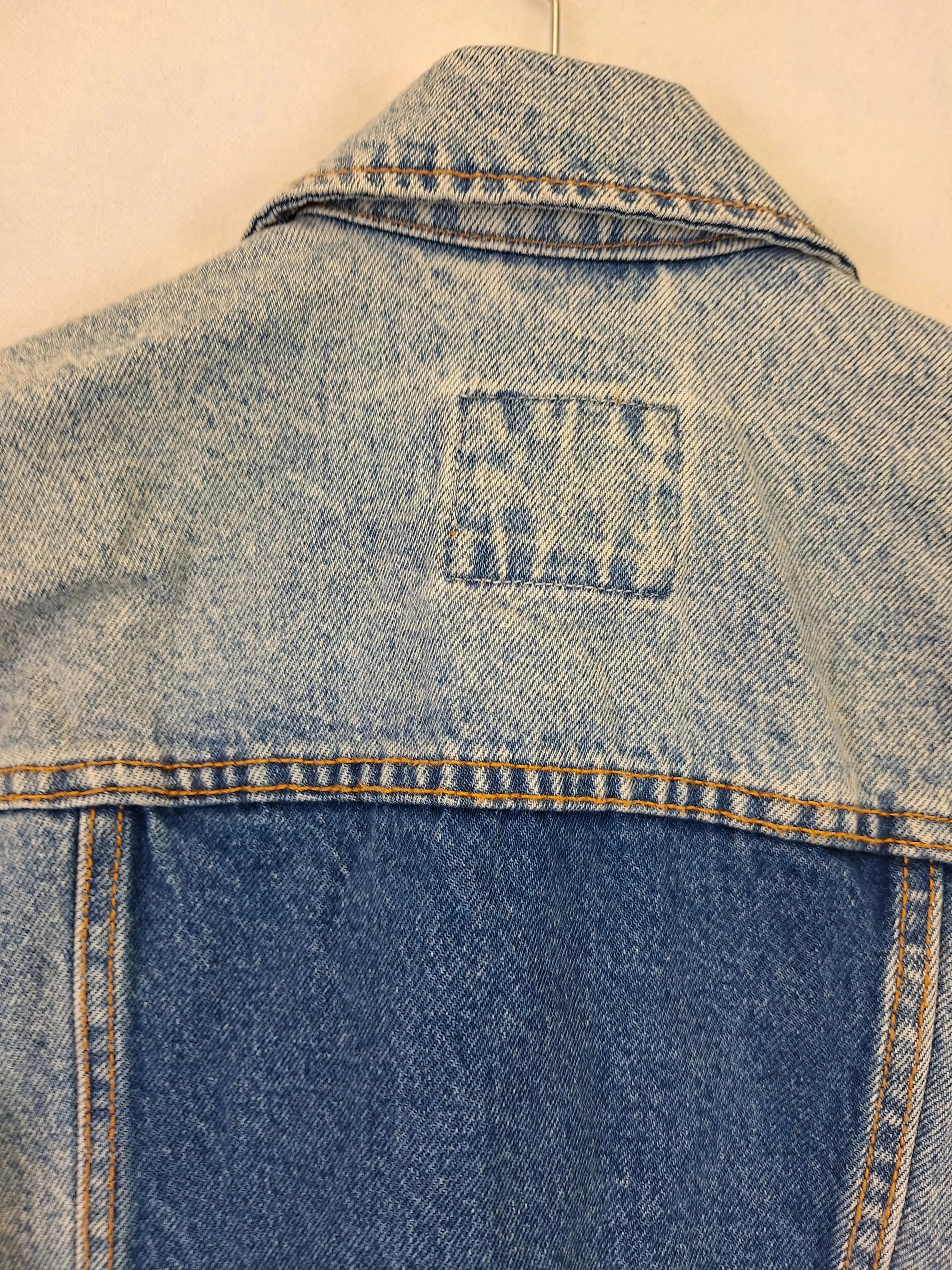 Abercrombie & Fitch Contrast Denim Fitted Jacket Size XS