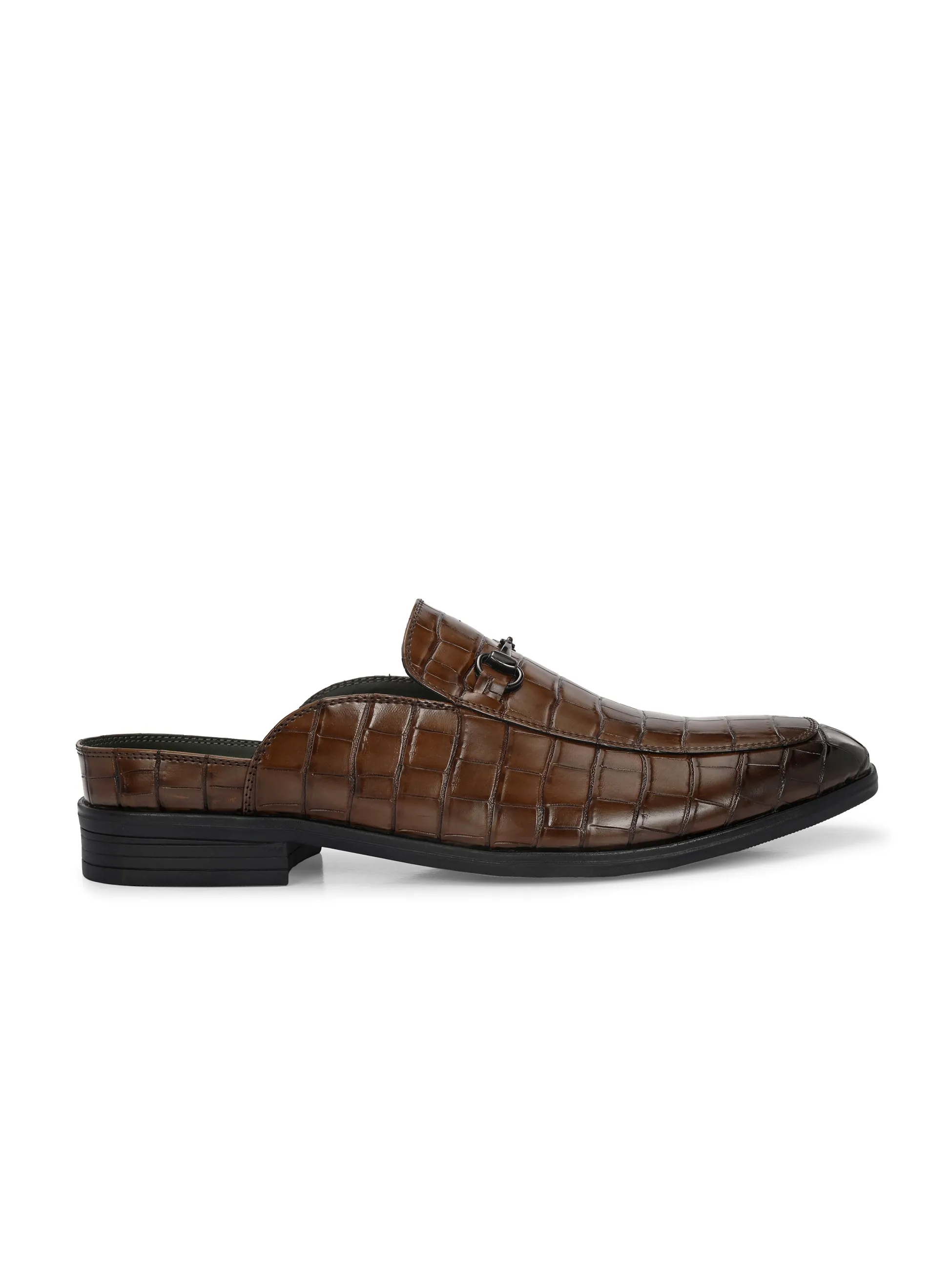 Amalfi Brown Buckle Mules