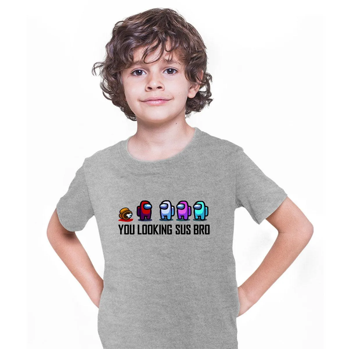 AMONG US T-SHIRT - IMPOSTOR GAMING RETRO FUNNY COOL GIFT CHRISTMAS CREW MATE SUS T-shirt for Kids