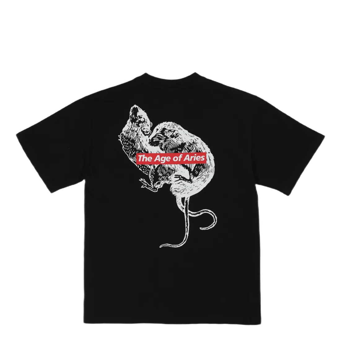 Aries Love Rat Ss Tee Black