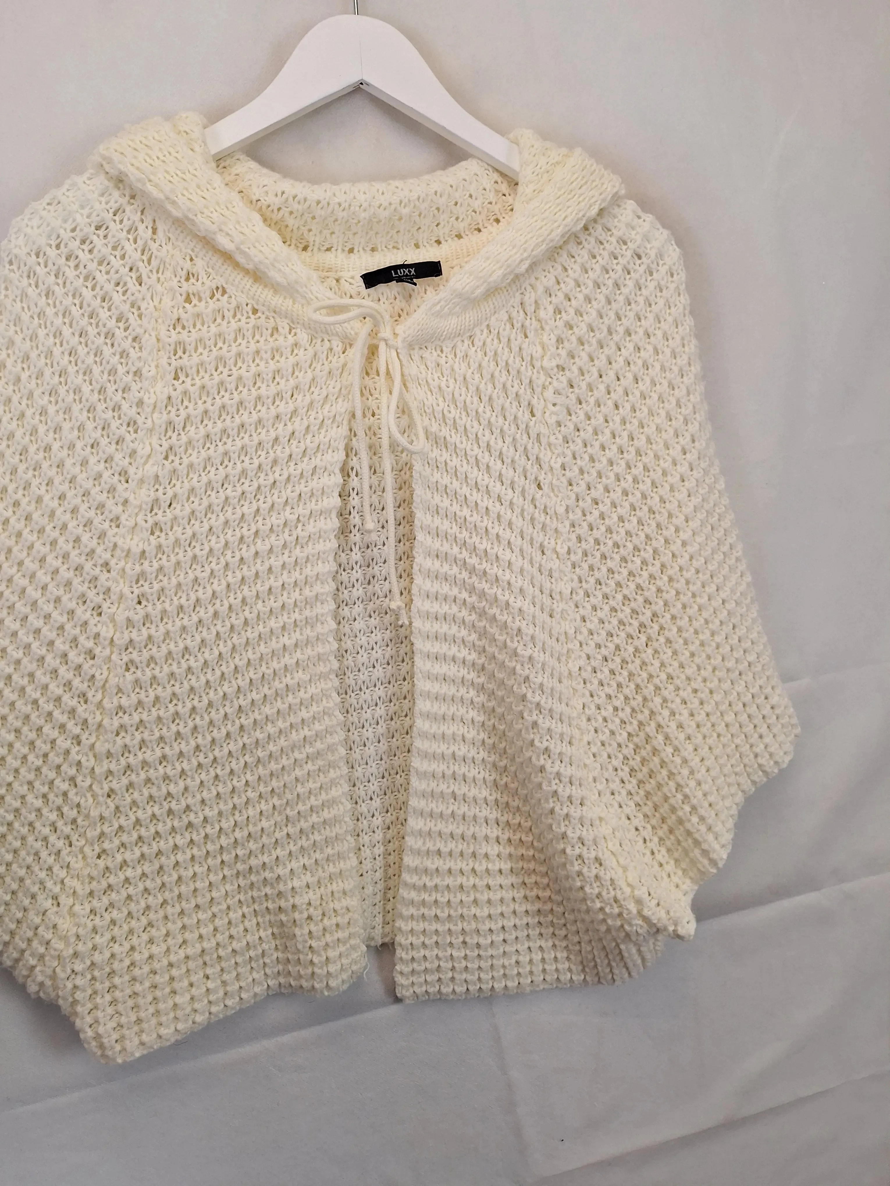 Assorted Brands Cozy Crochet Hooded Cardigan Size S