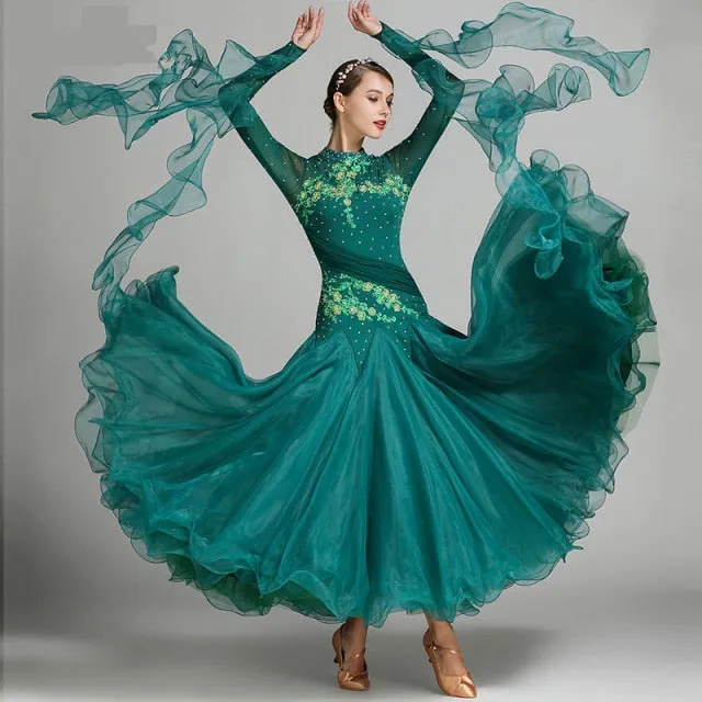 #B239 Ballroom Competition Dresses - Waltz -Foxtrot - Quick Step