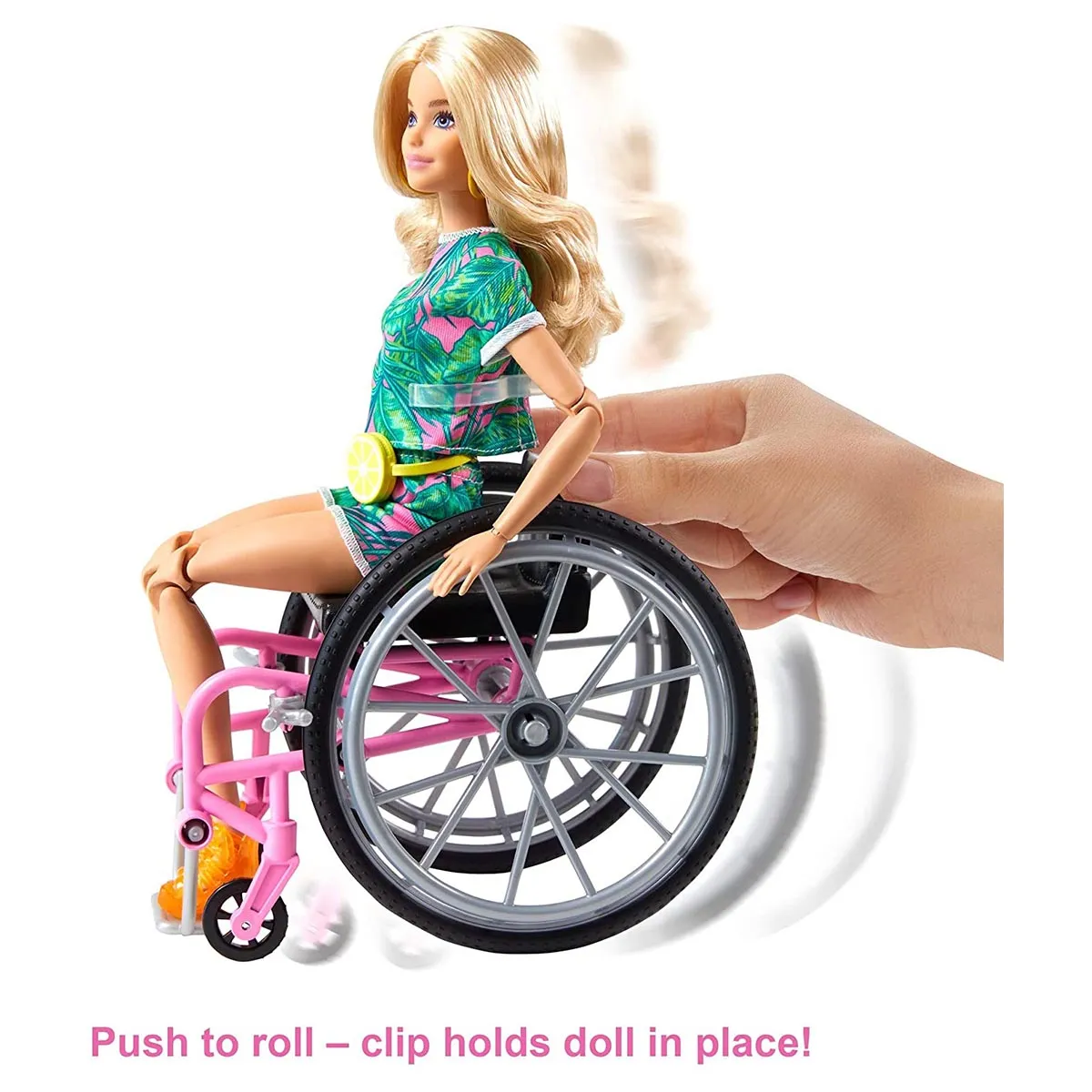 Barbie Fashionistas Doll #165 with Wheelchair and Long Blonde Hair