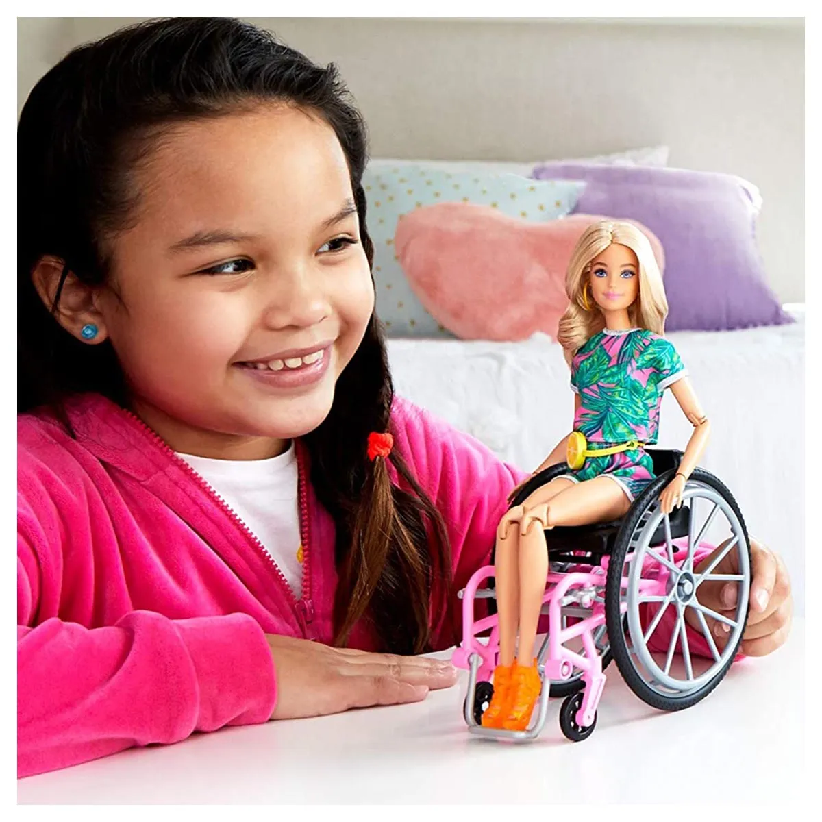 Barbie Fashionistas Doll #165 with Wheelchair and Long Blonde Hair