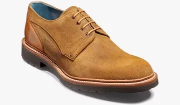 Barker Harlem Derby Shoe - Snuff Suede