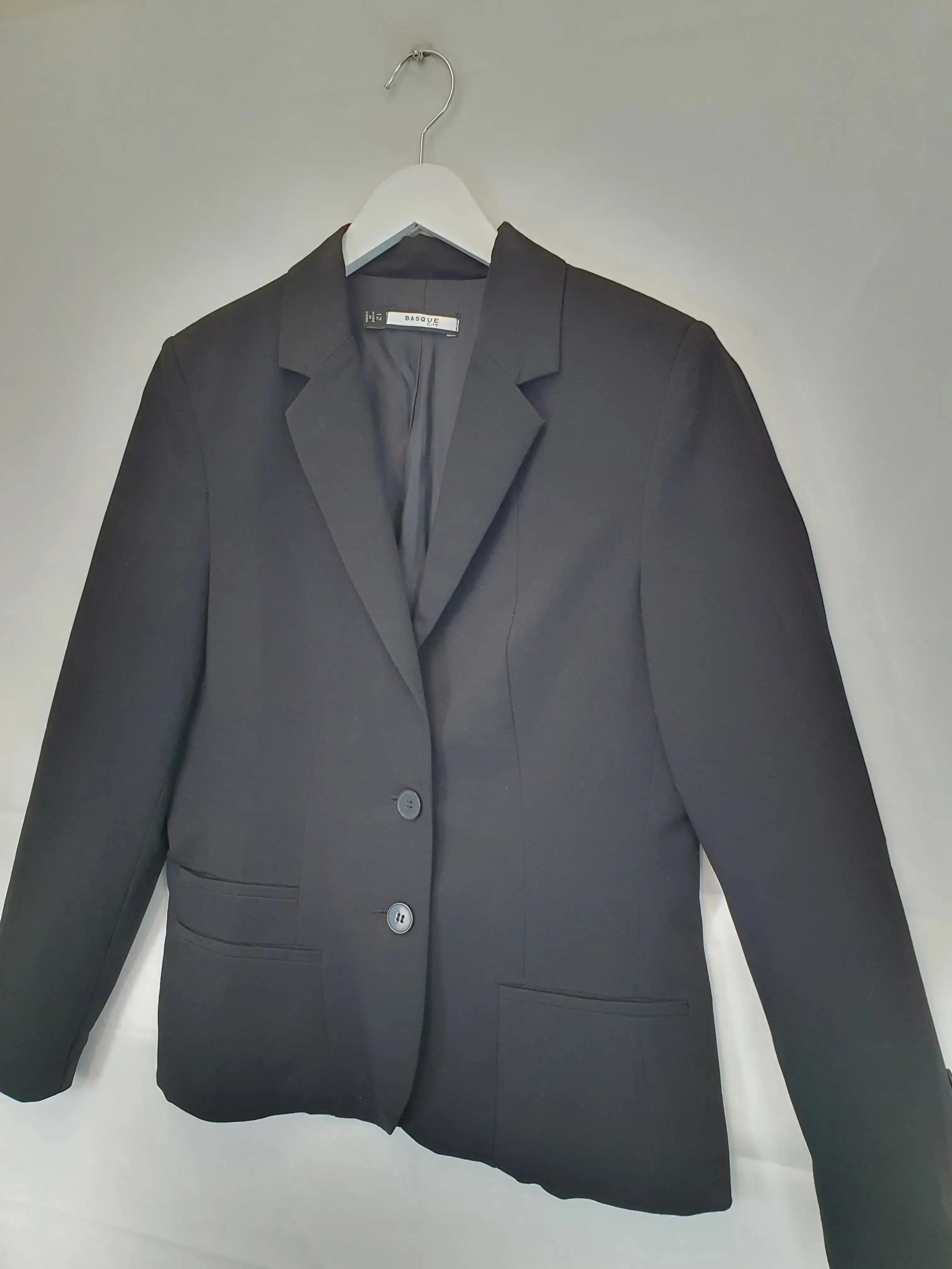 Basque Office Staple Tailored Single Breasted Blazer Size 12