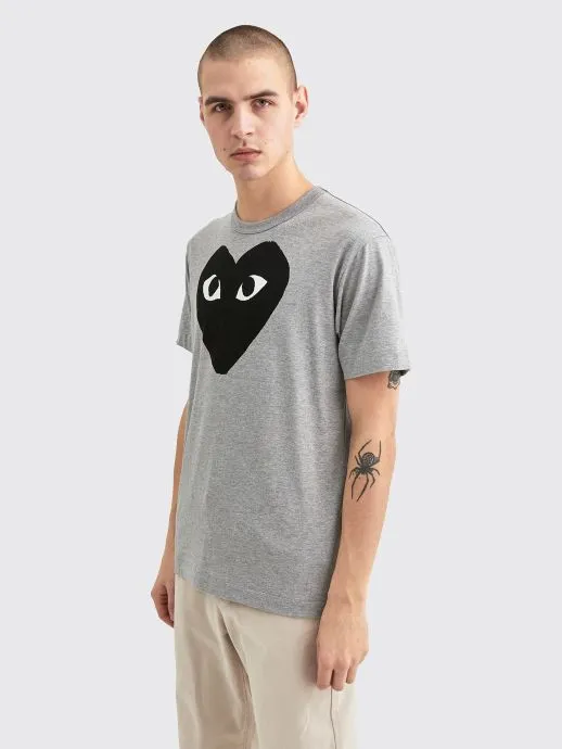 BIG HEART T-SHIRT GREY