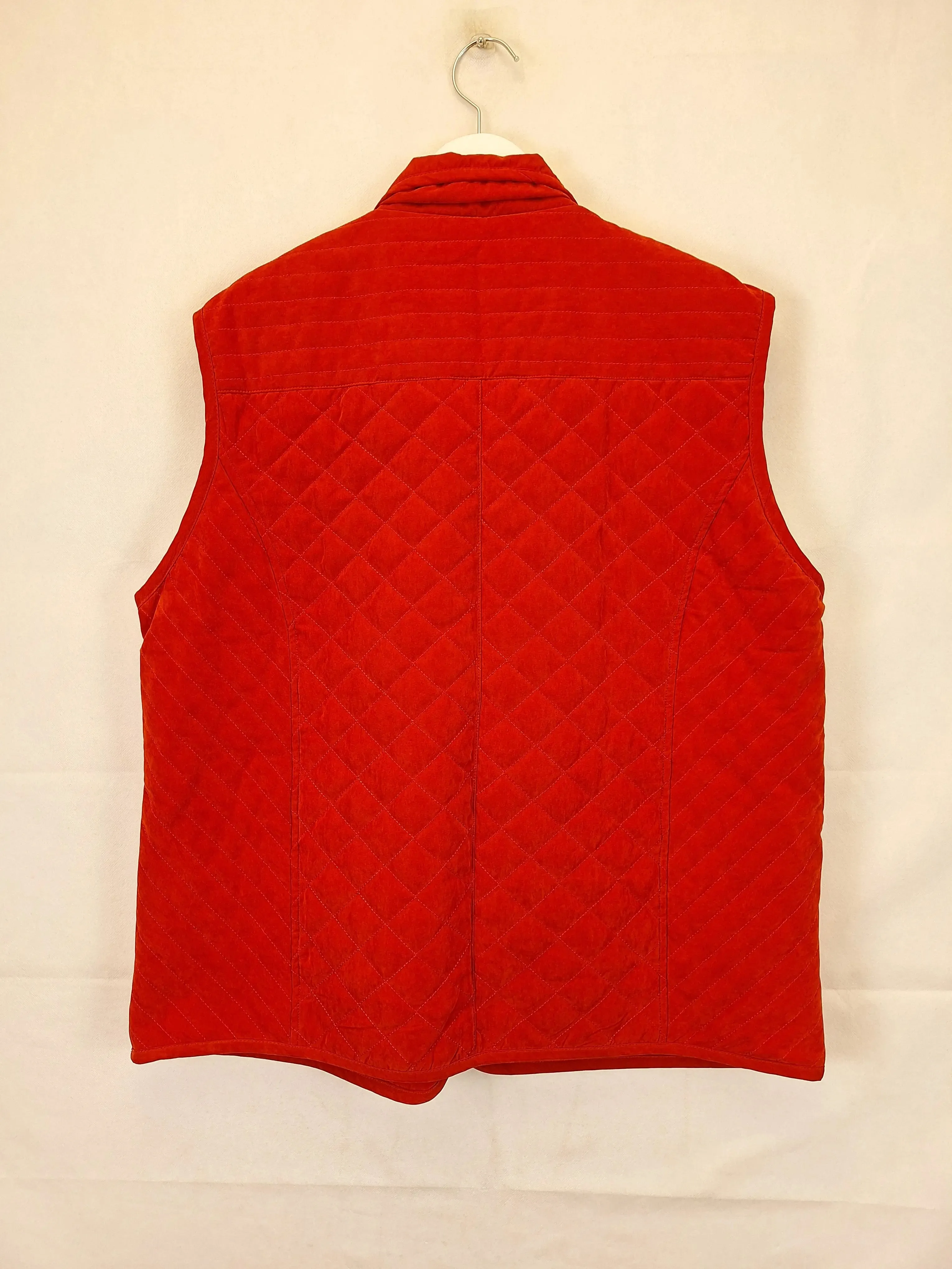 Black Pepper Rust Quilted Winter Vest Size 18