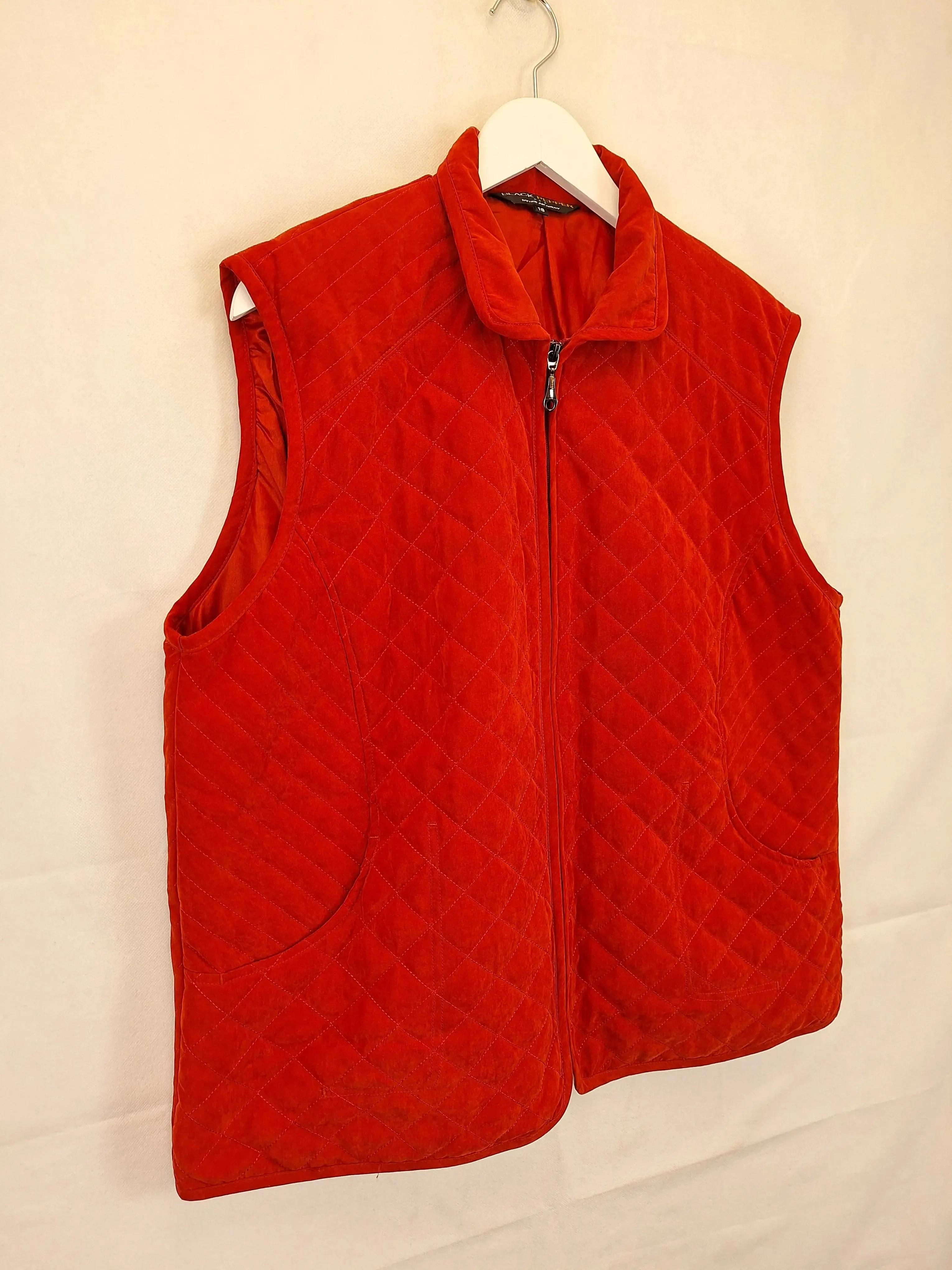 Black Pepper Rust Quilted Winter Vest Size 18