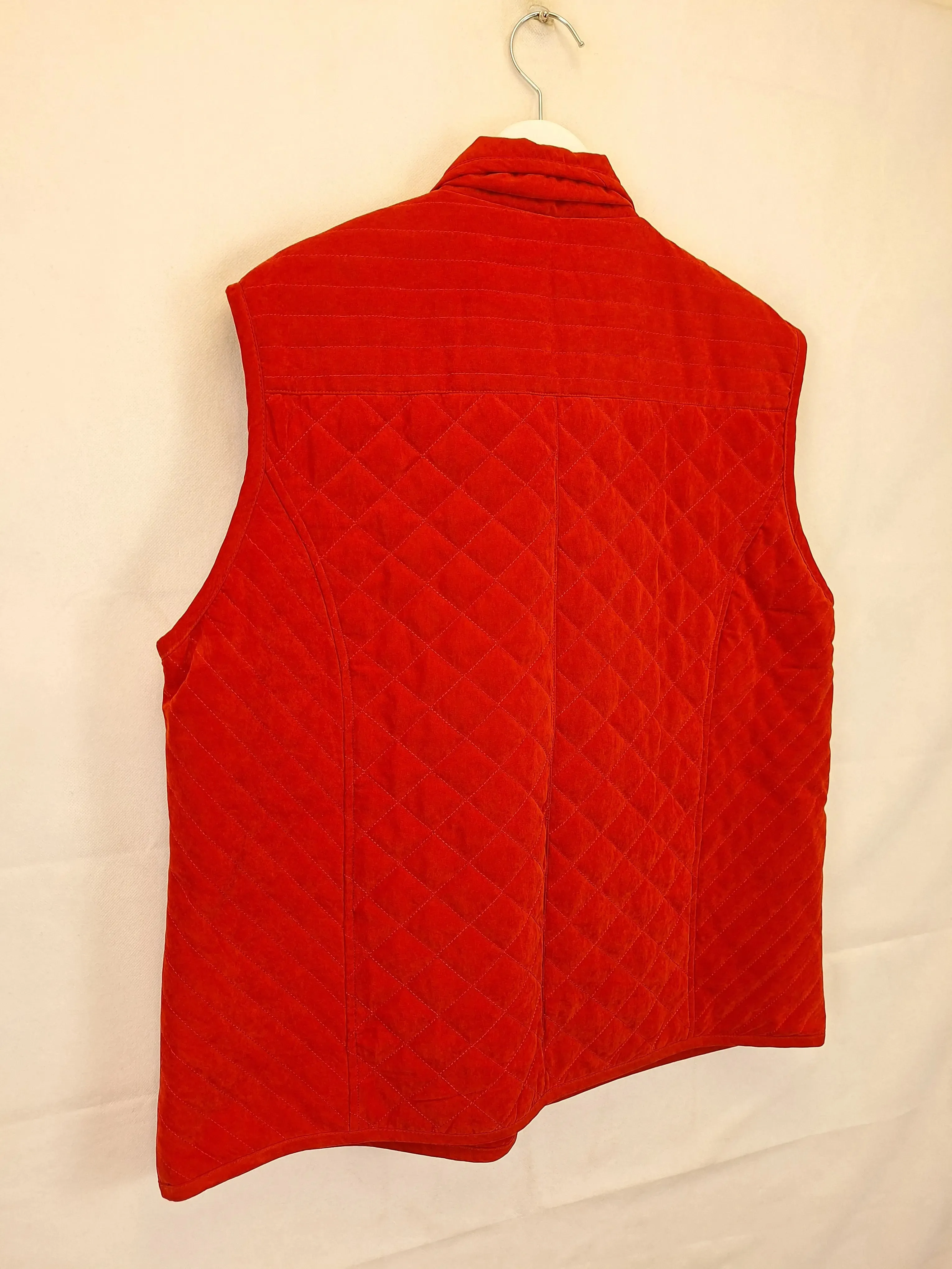 Black Pepper Rust Quilted Winter Vest Size 18