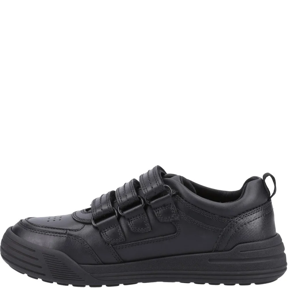 Black Scott Senior School Shoes