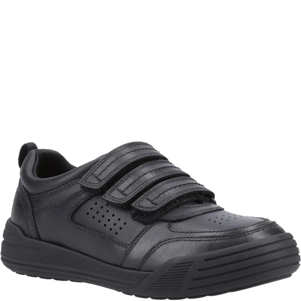 Black Scott Senior School Shoes