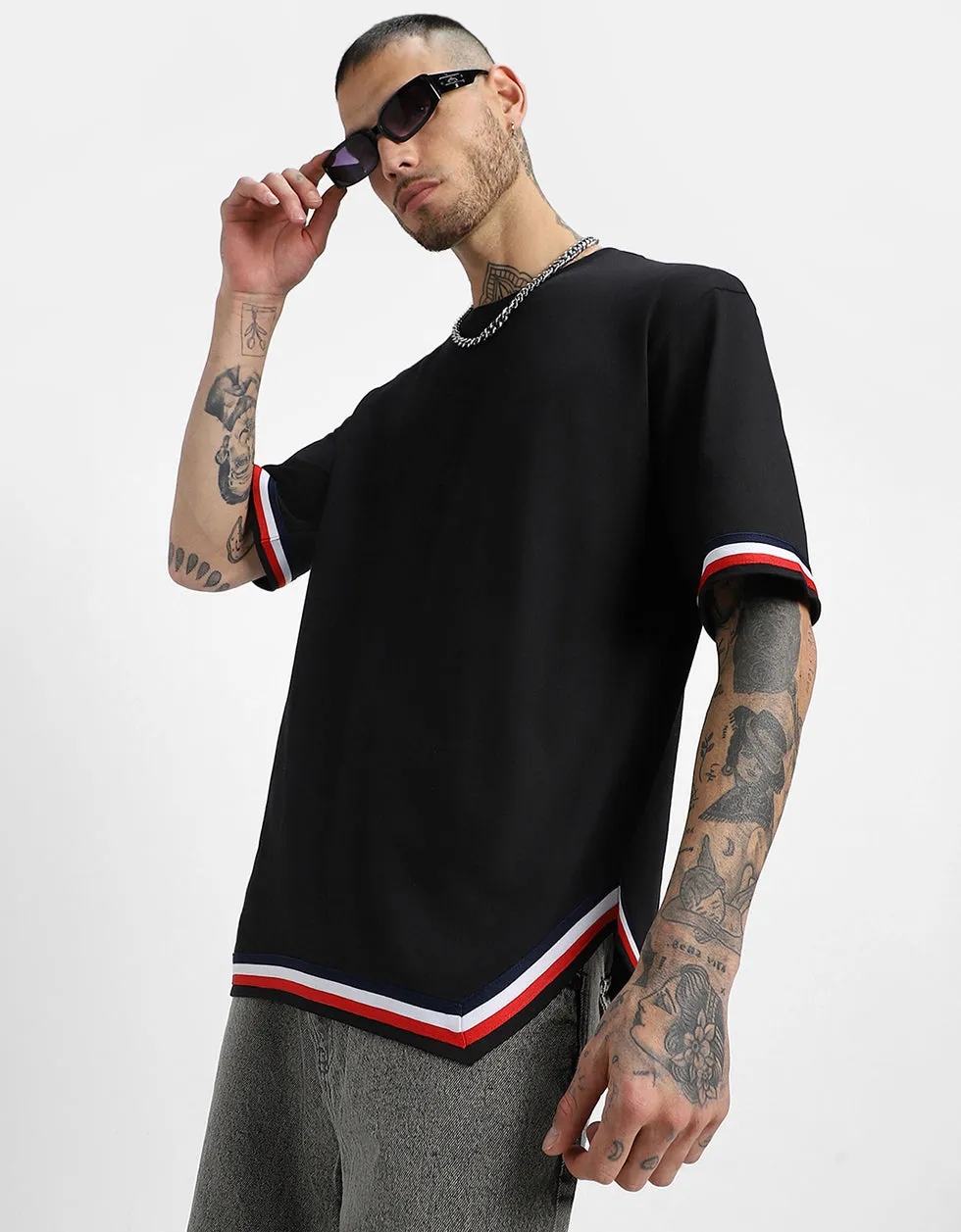 Black Tape Oversized T-shirt