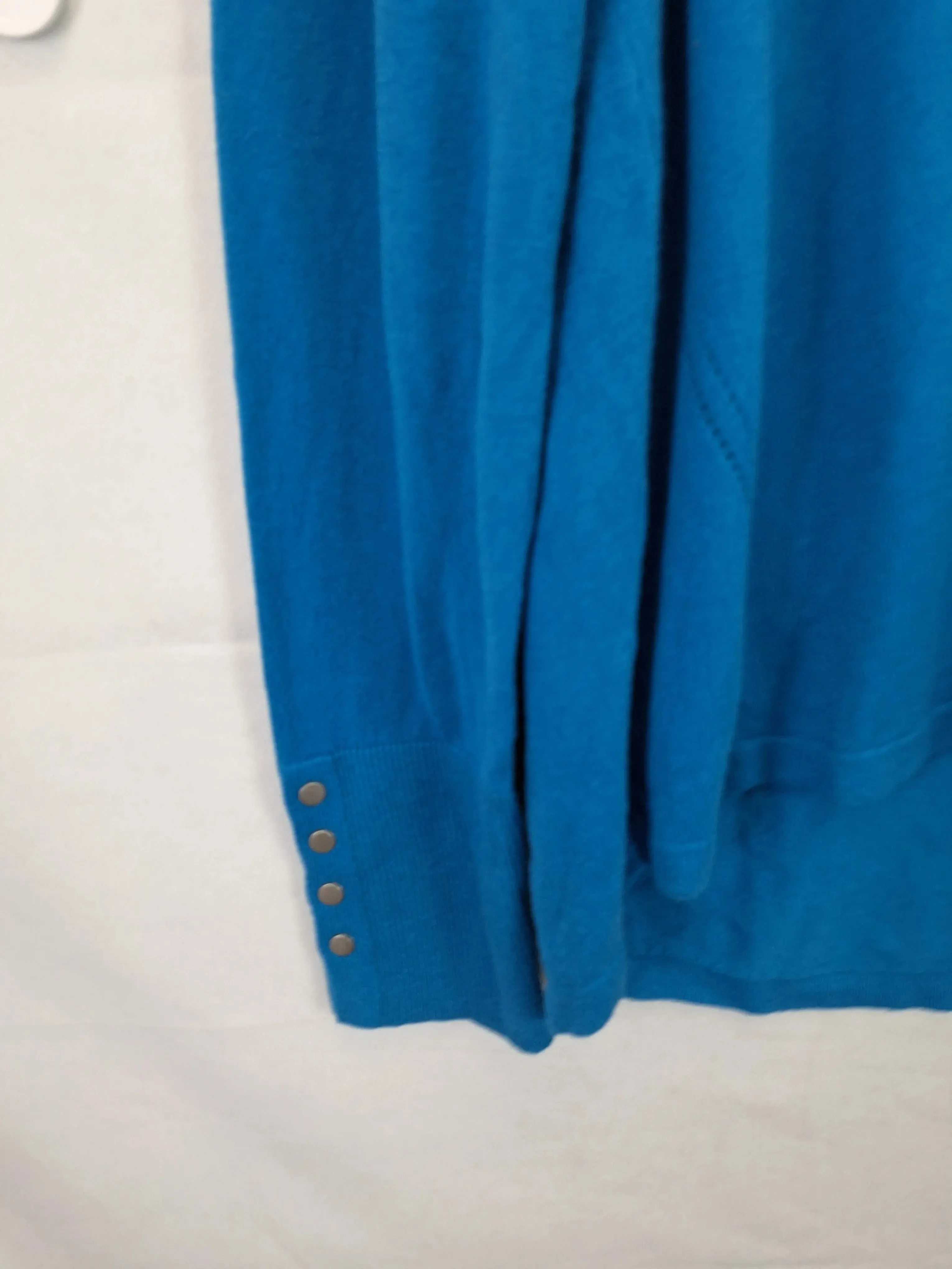 Blue Illusion Soft V Neck Pullover Jumper Size 20