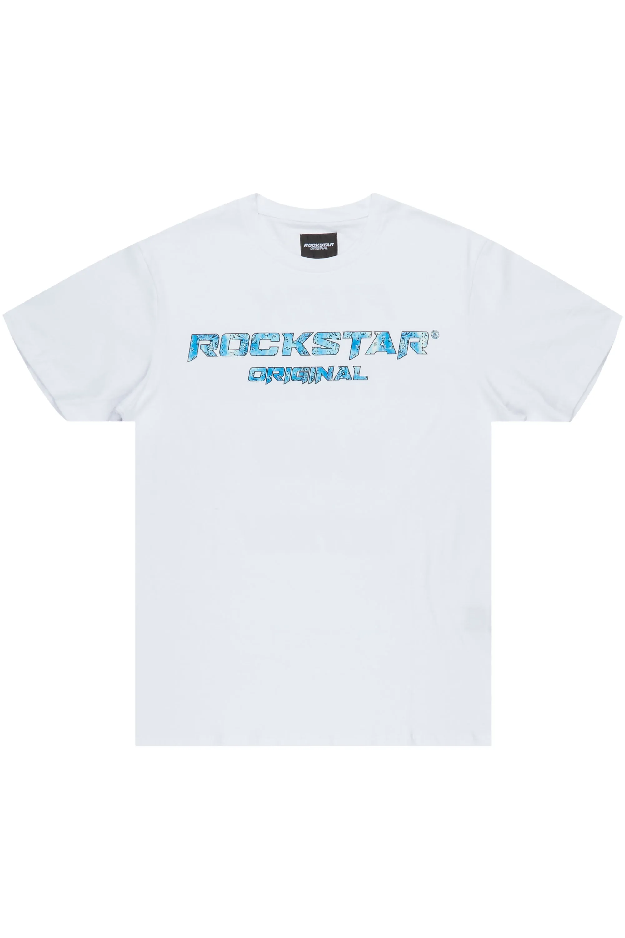 Book White/Blue Graphic T-Shirt