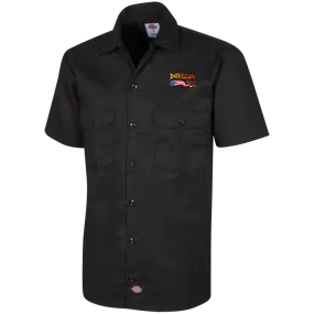 Boricua 100% Men's Short Sleeve Workshirt