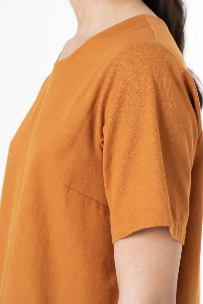 Boxy Top _ 132629 _ Ochre