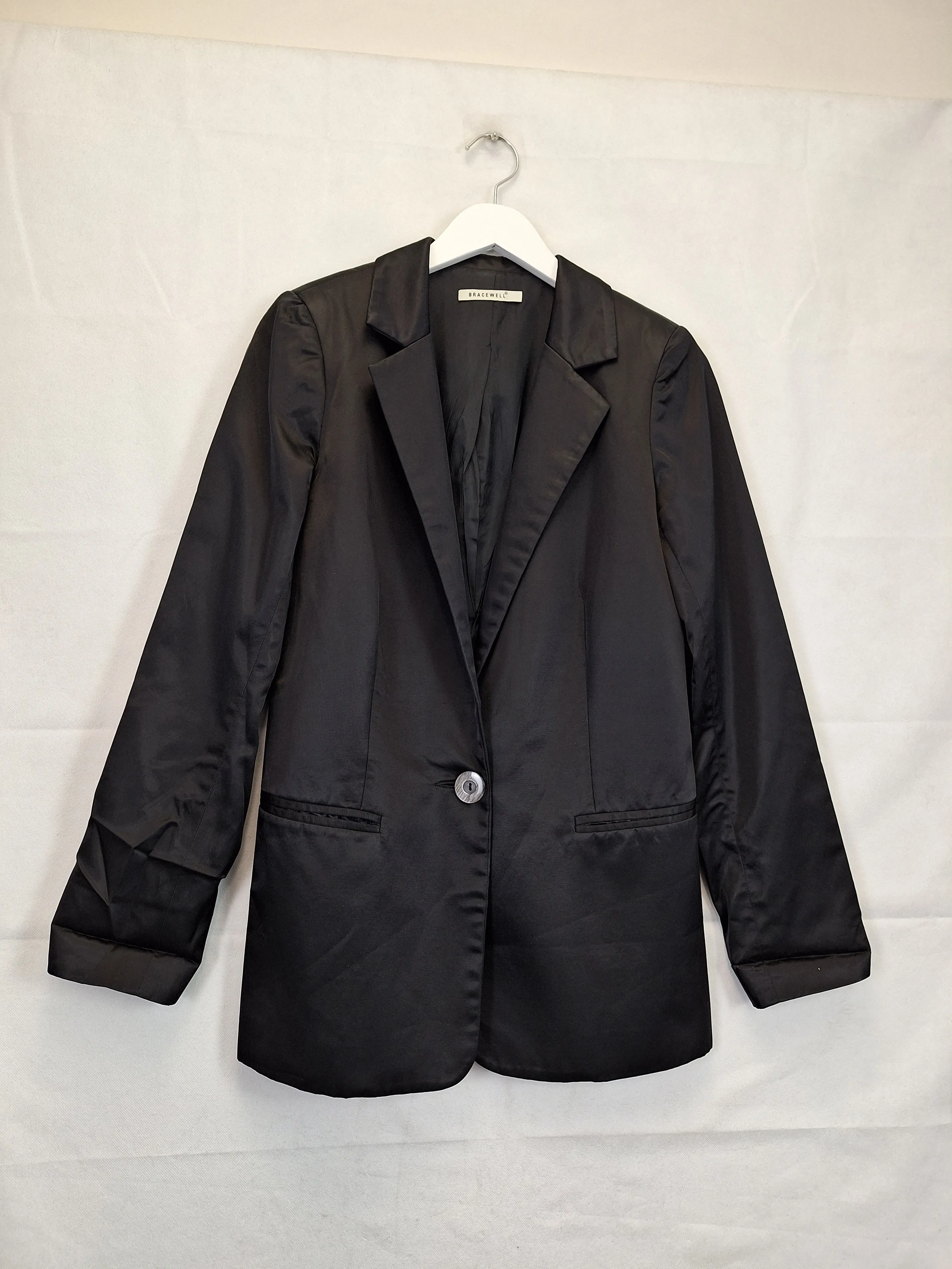 Bracewell Shiny One Button Blazer Size 12