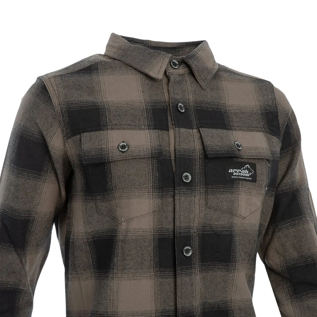 Canada Flannel Long-Sleeve Lady (Brown)