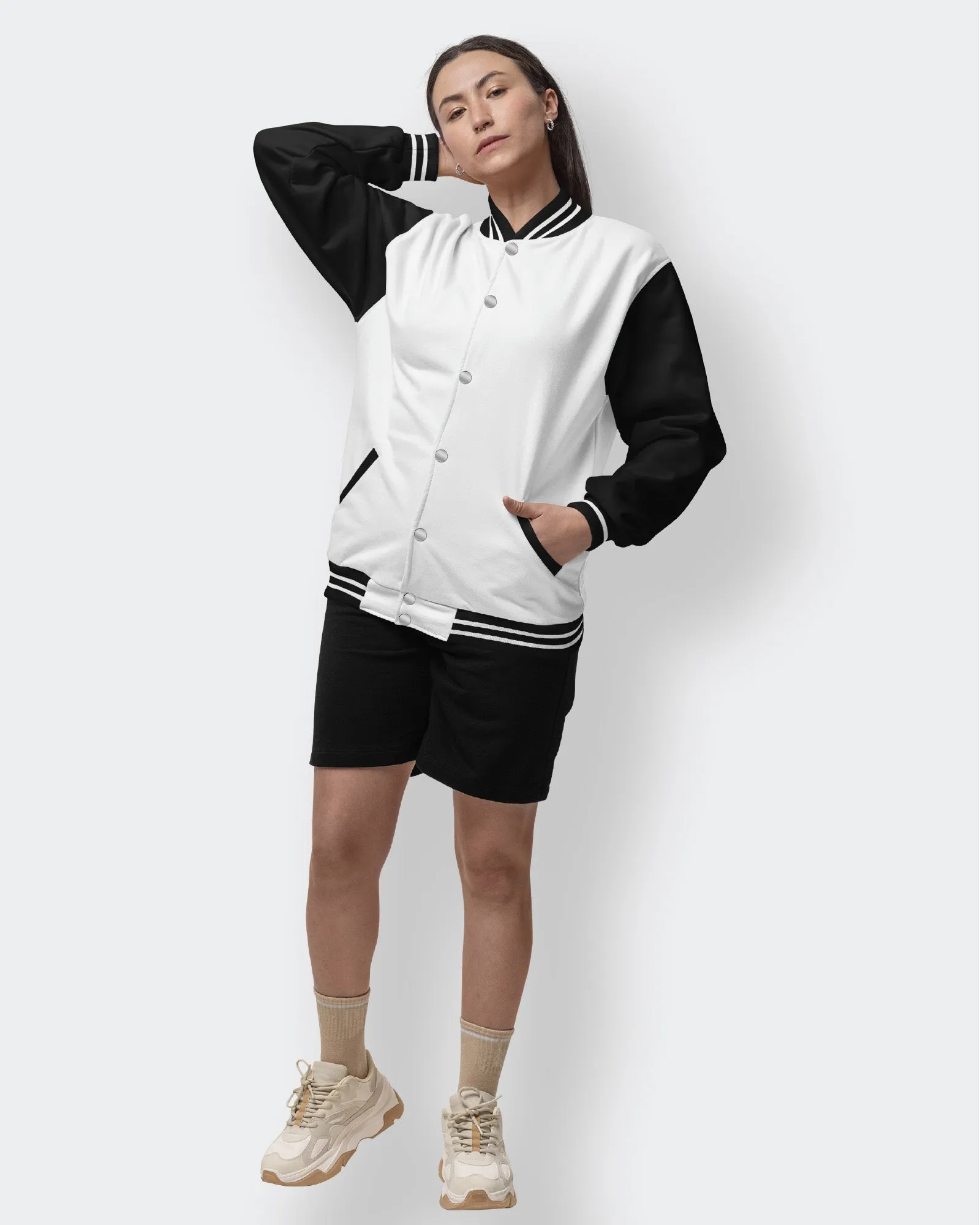 Champion Varsity Jacket: Panda Chic