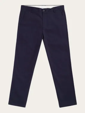 CHUCK regular herringbone pants - GOTS/Vegan - Night Sky