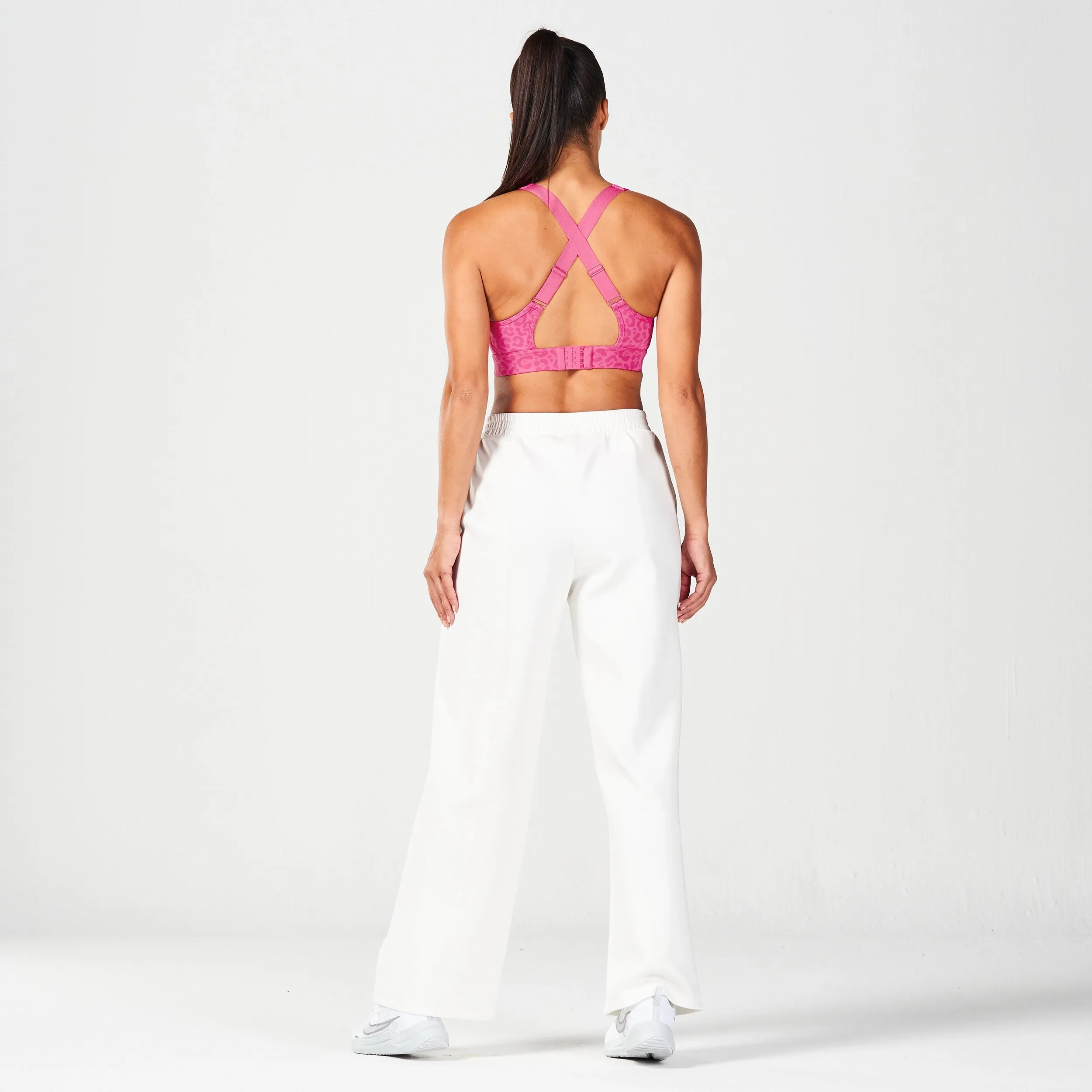 Crossover Straight Pants - Pearl White