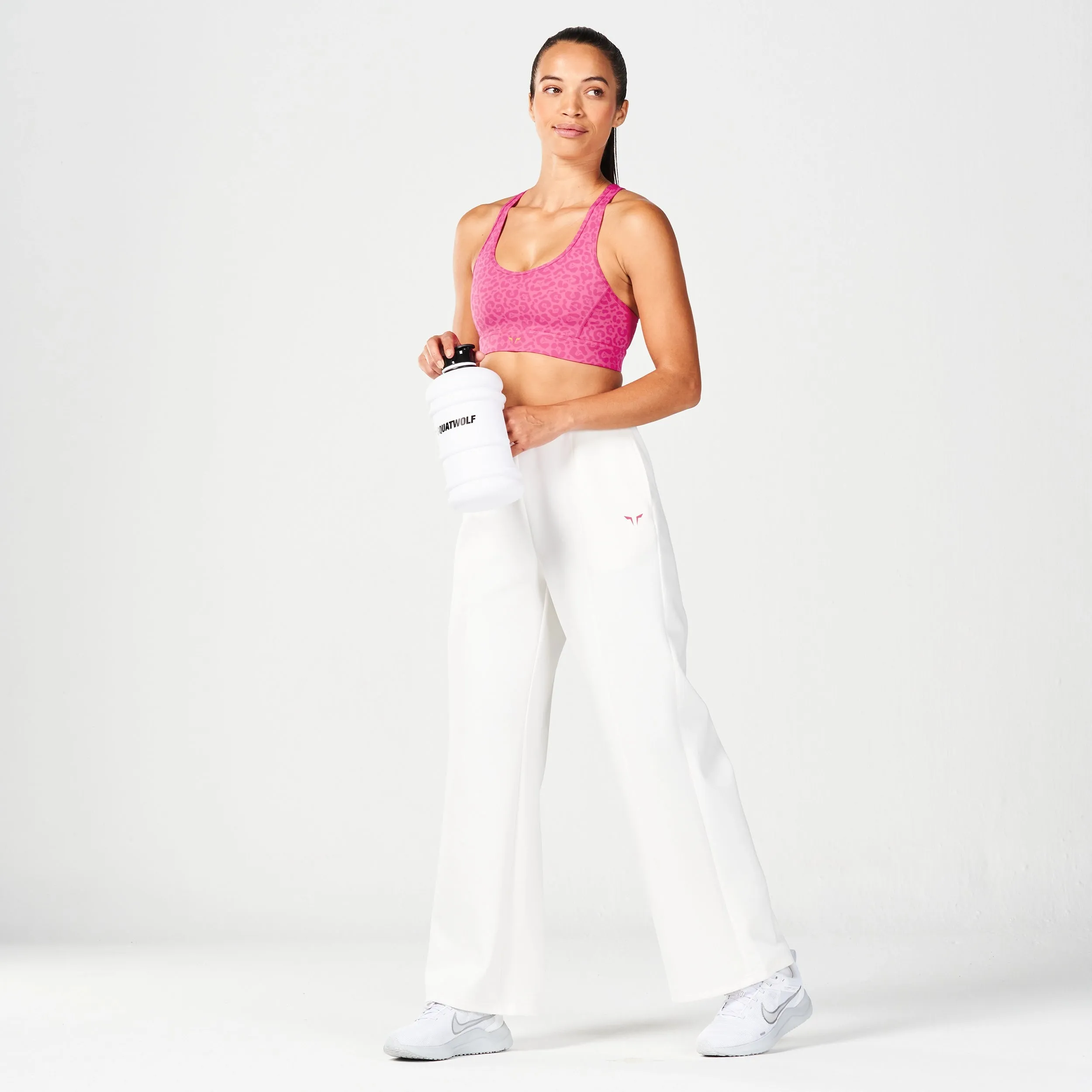 Crossover Straight Pants - Pearl White