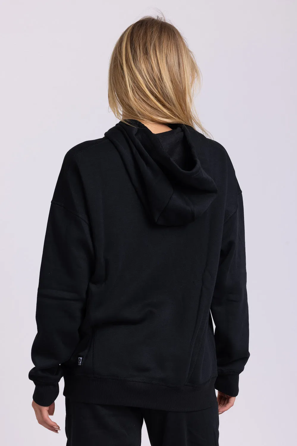 Dawn Fleece Hoodie Sweatshirt - Black