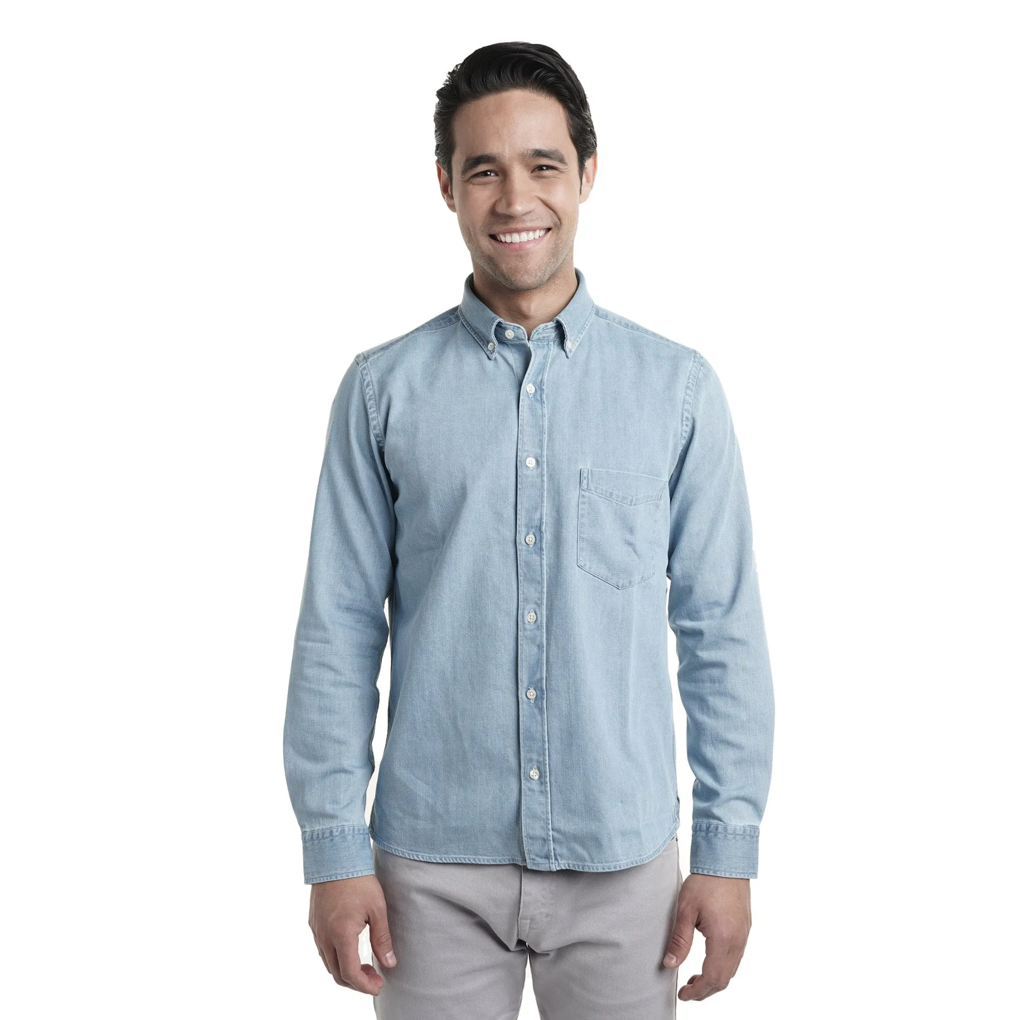 Denim Shirts Standard Fit - Light Wash