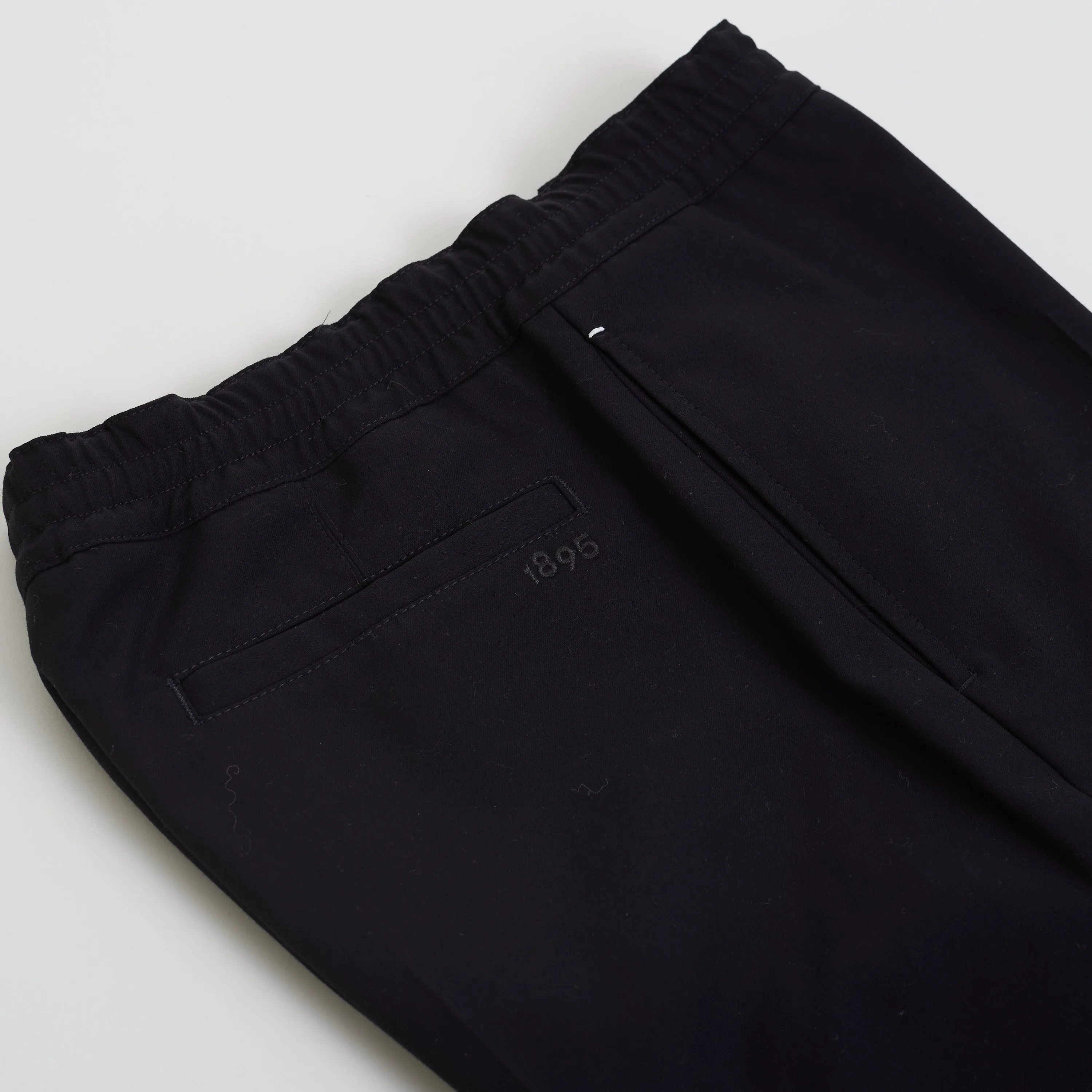 Drawstring Trousers In Black Cotton