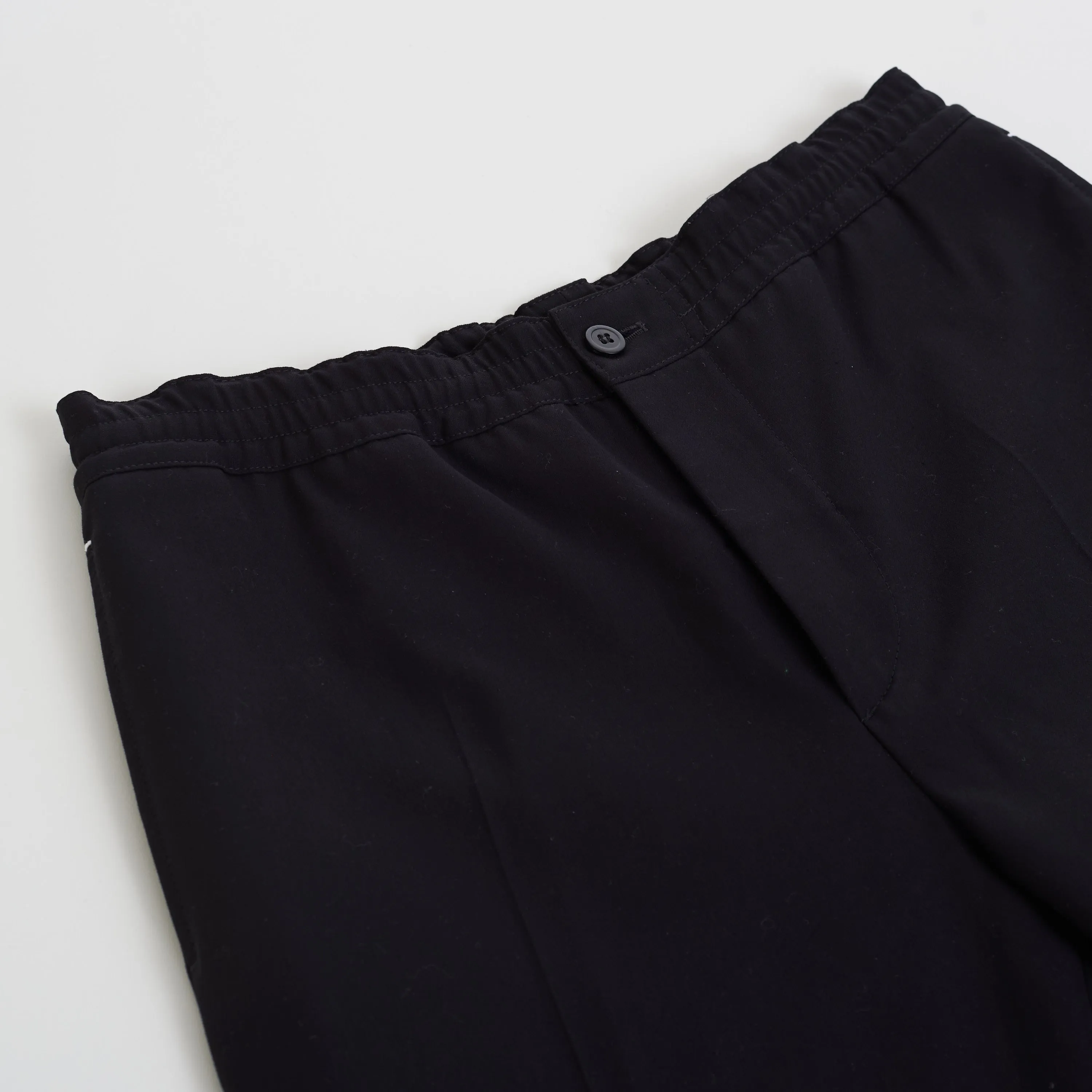 Drawstring Trousers In Black Cotton