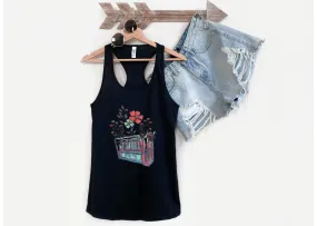 Flower Chute Racerback Tank