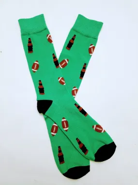 Football Beer Crew Socks