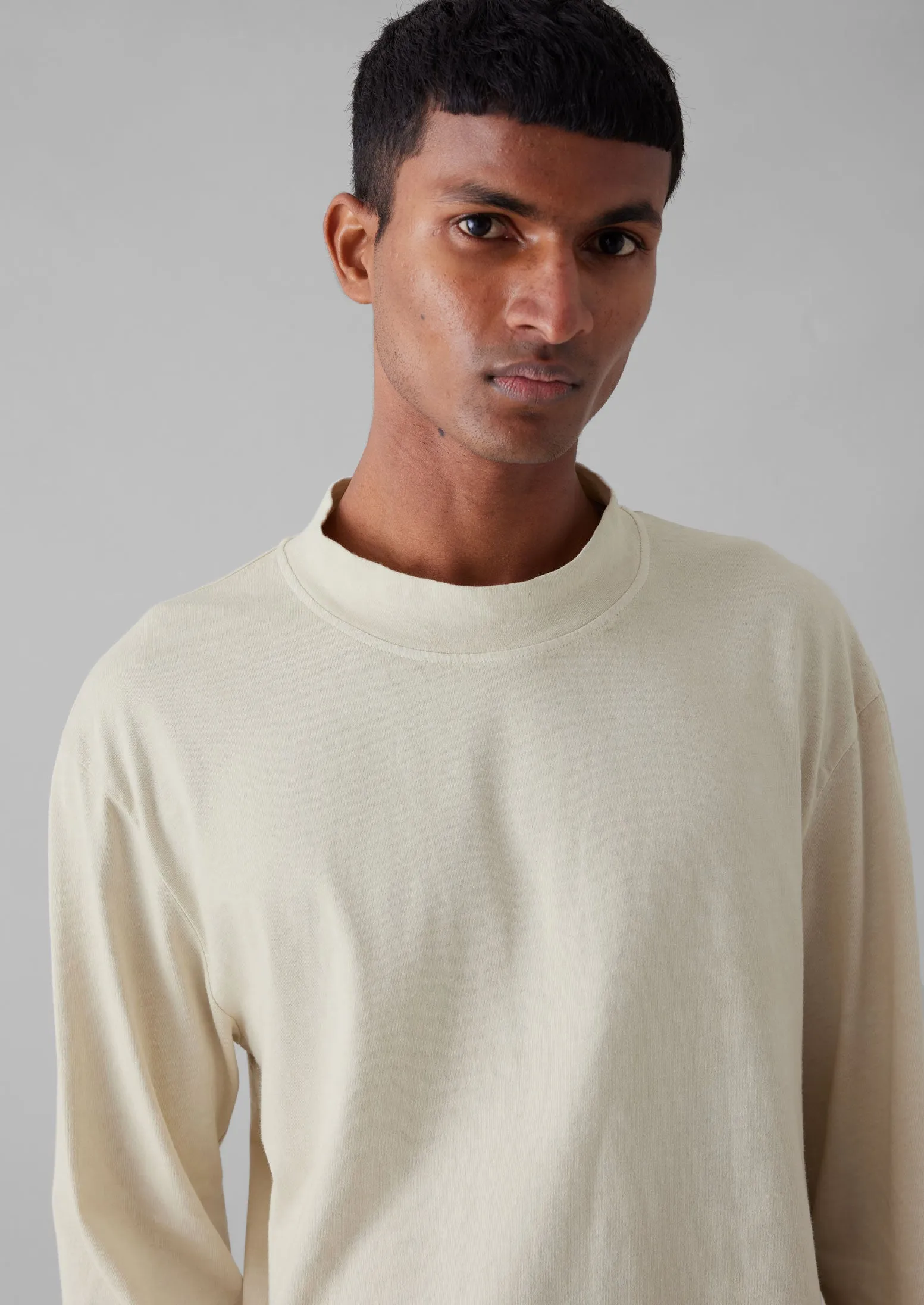 Cotton Long Sleeve Tee Dyed in Soy | Garment-Dyed