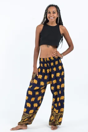 Golden Elephant Women's Elephant Pants in Navy