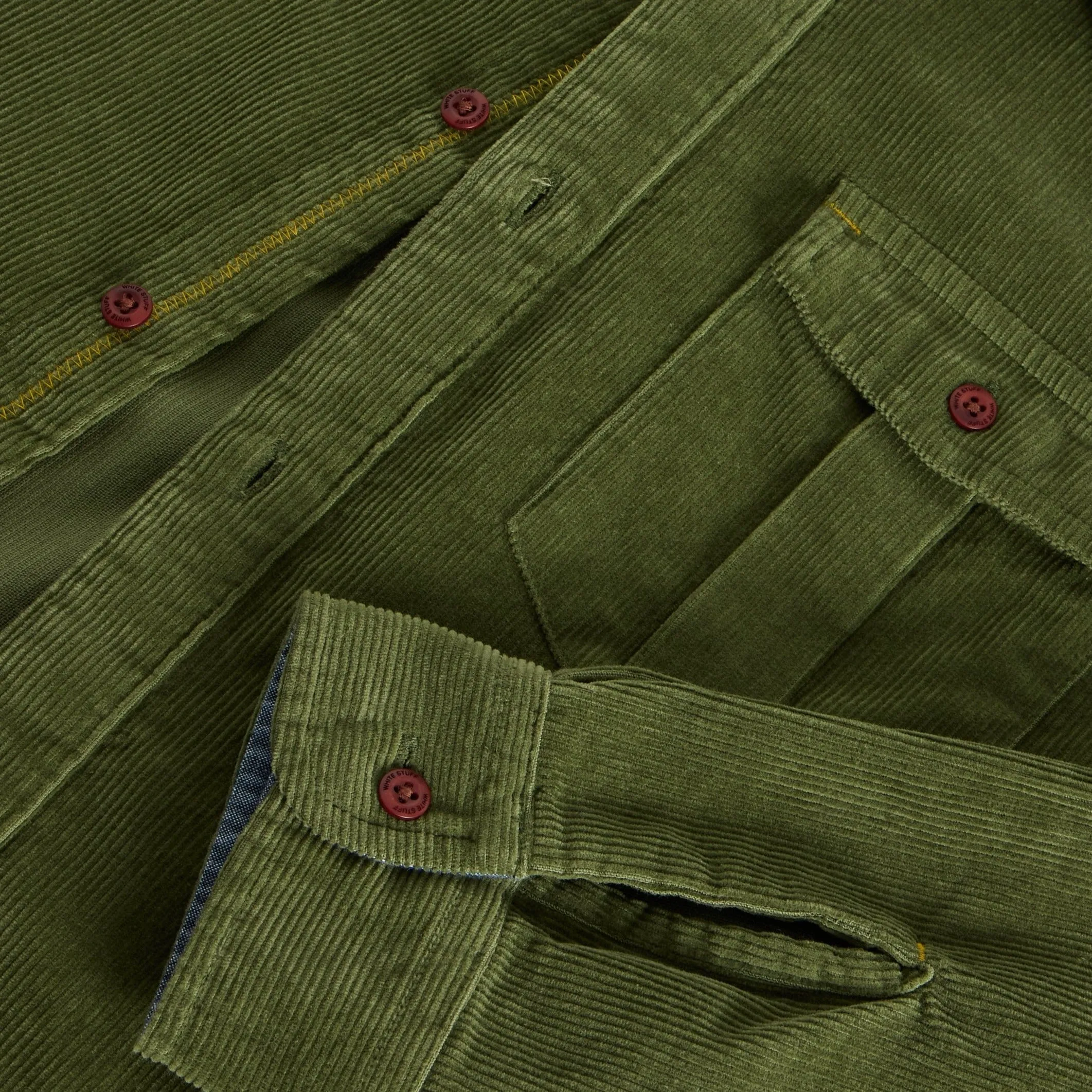 Griffin Cord Shirt - Mid Green