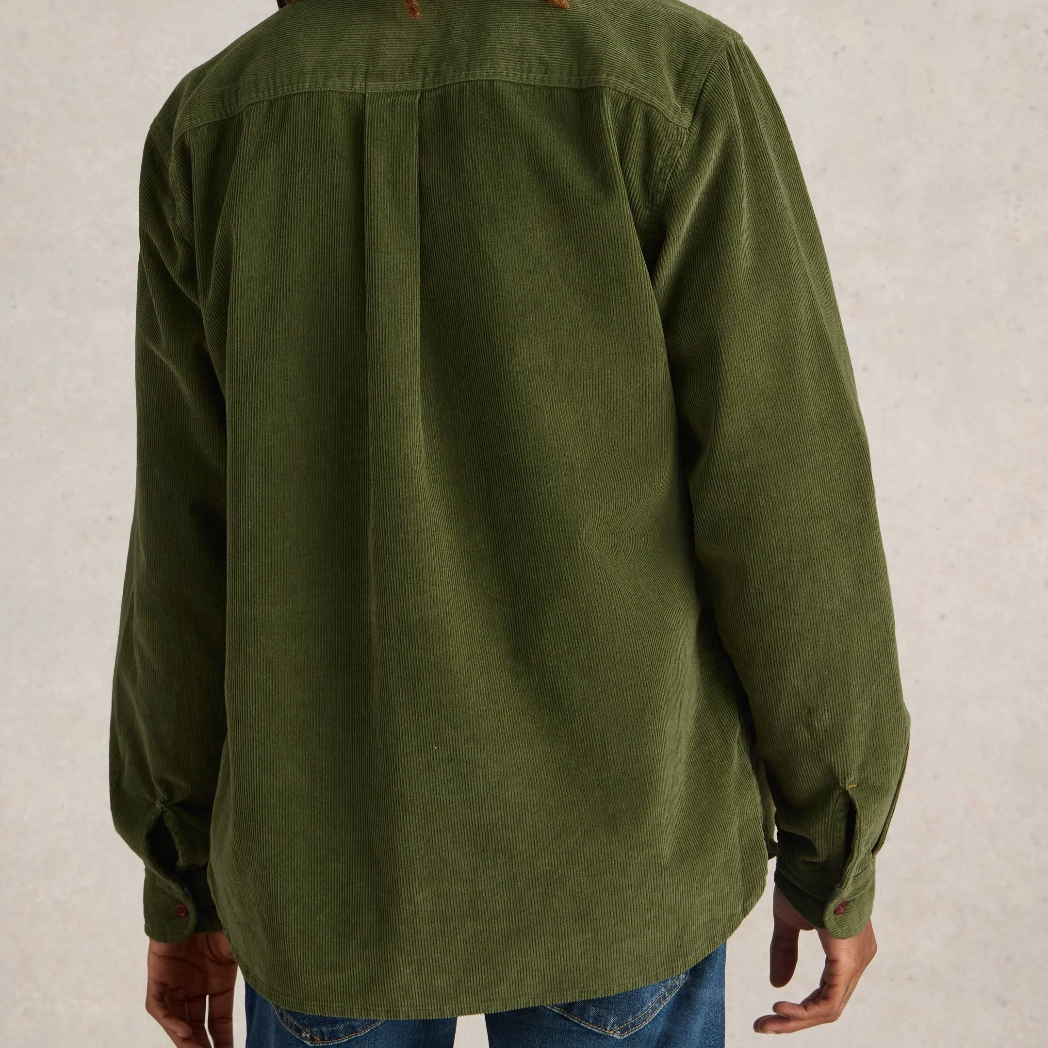 Griffin Cord Shirt - Mid Green