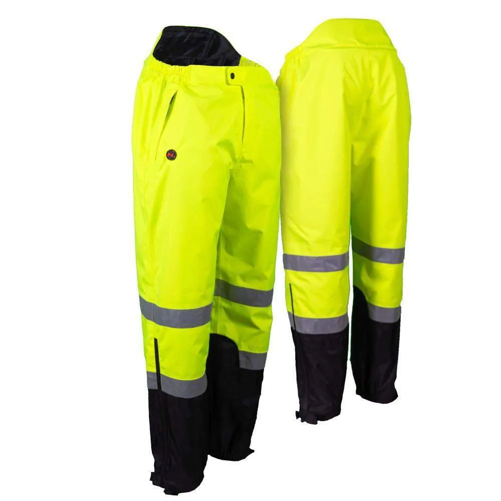 Hi-Vis Heated Rain Pants Men's