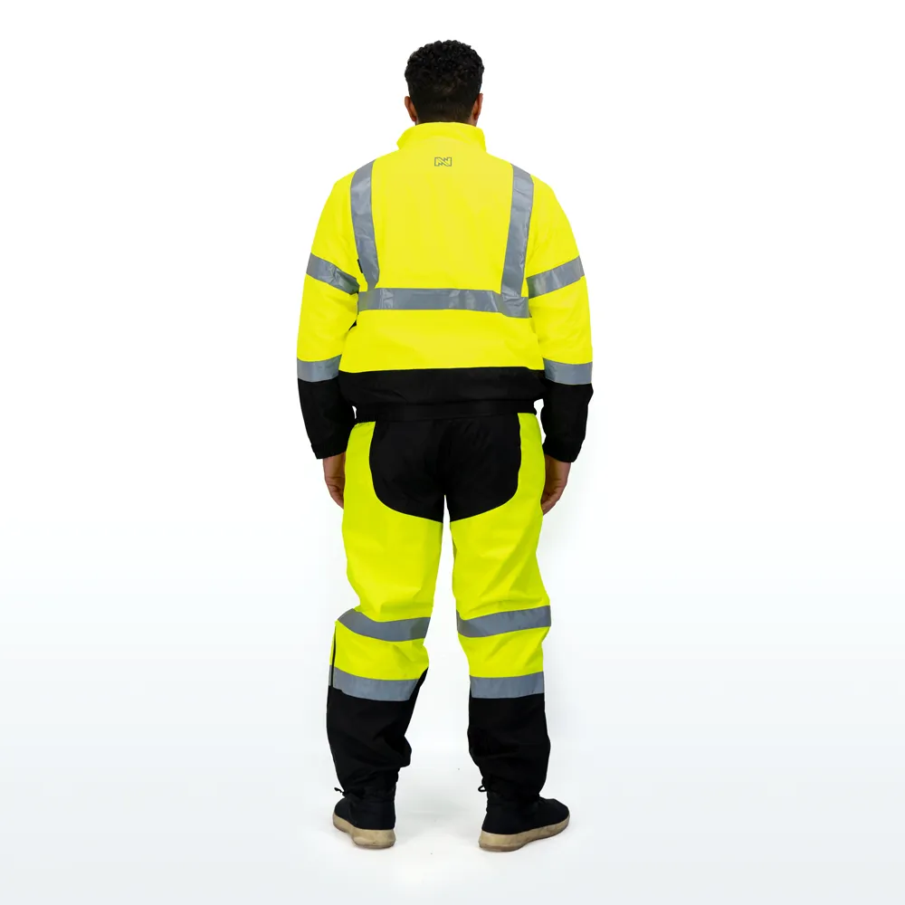 Hi-Vis Heated Rain Pants Men's