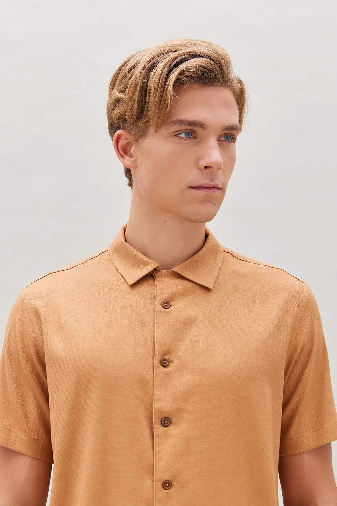 Hiroki Linen Raw Sienna Cuban