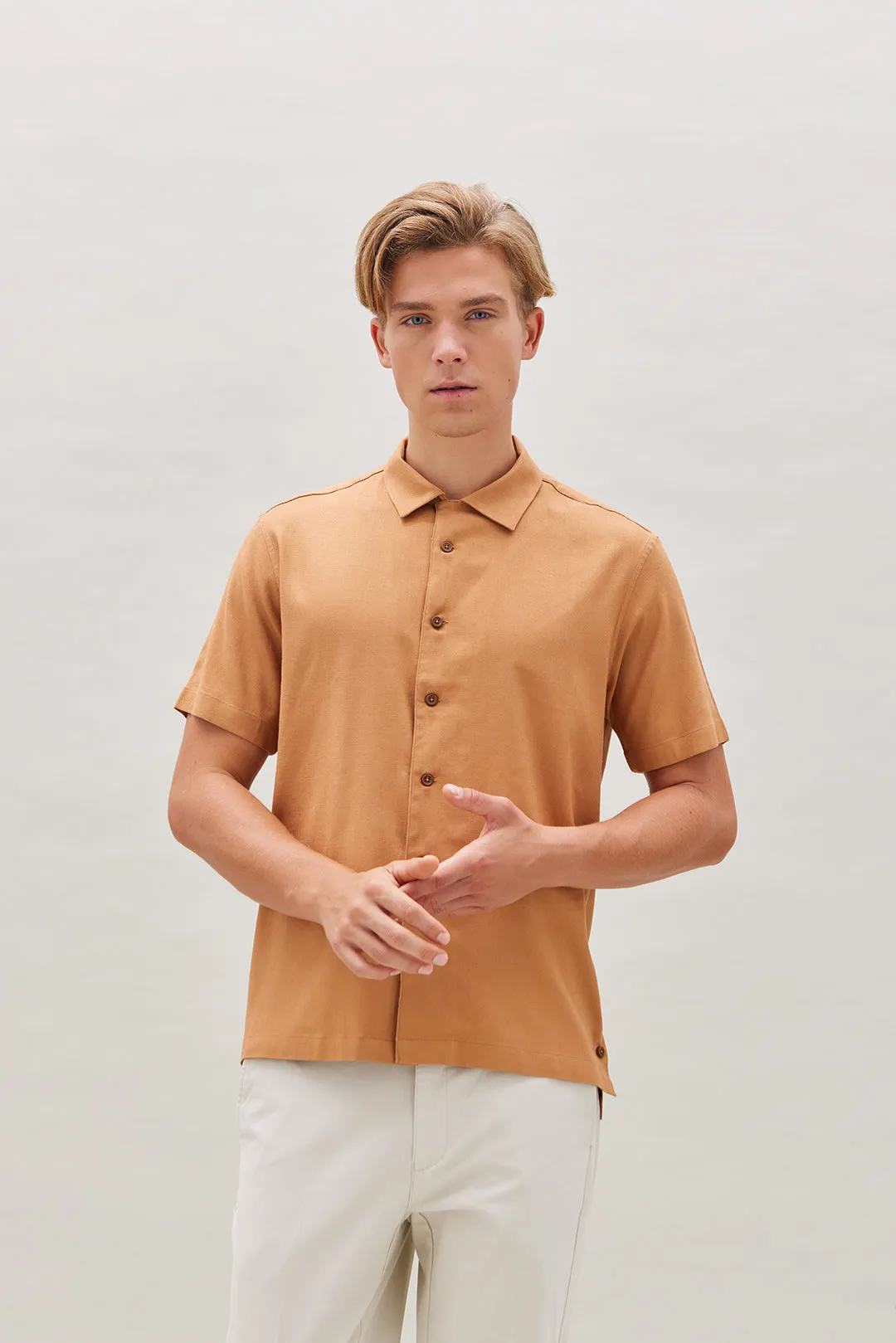 Hiroki Linen Raw Sienna Cuban