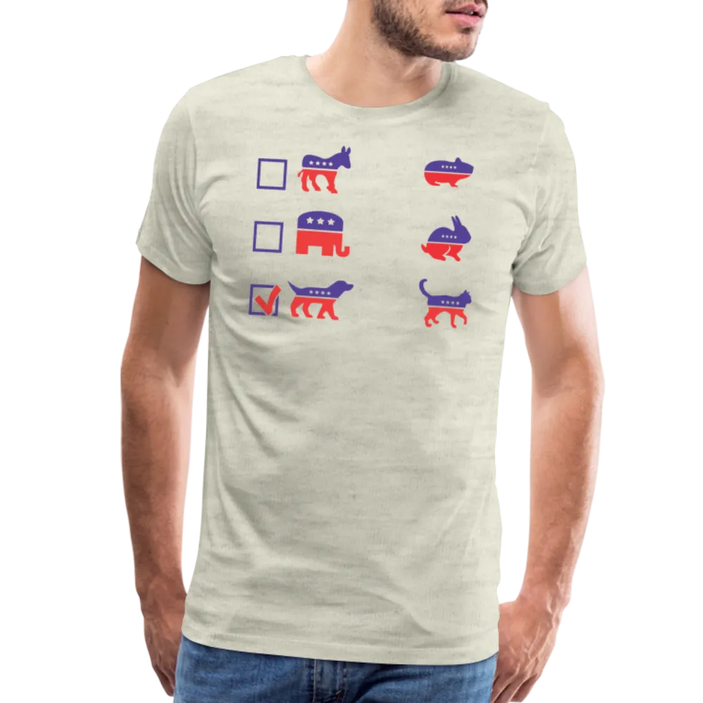 “I Vote for Dog”-Men's Premium T-Shirt