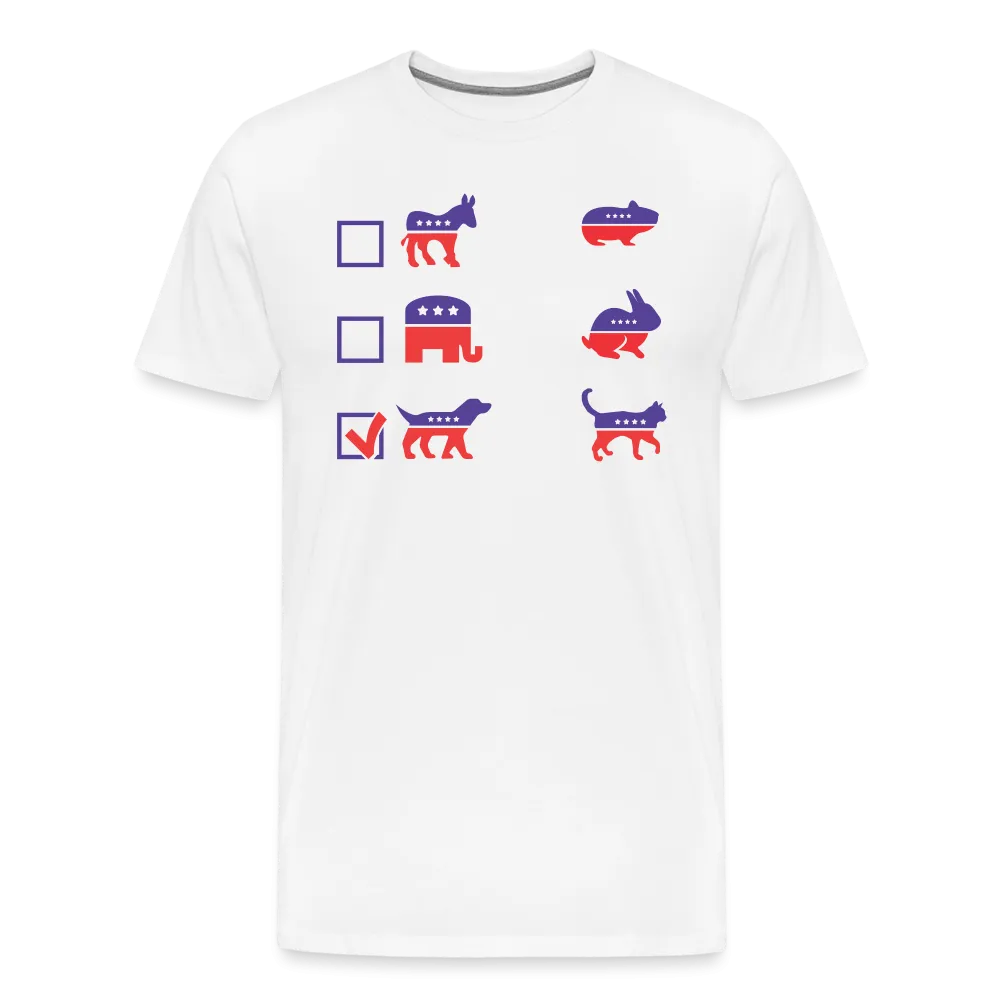 “I Vote for Dog”-Men's Premium T-Shirt