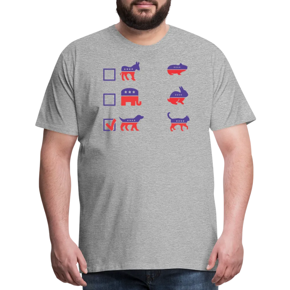 “I Vote for Dog”-Men's Premium T-Shirt