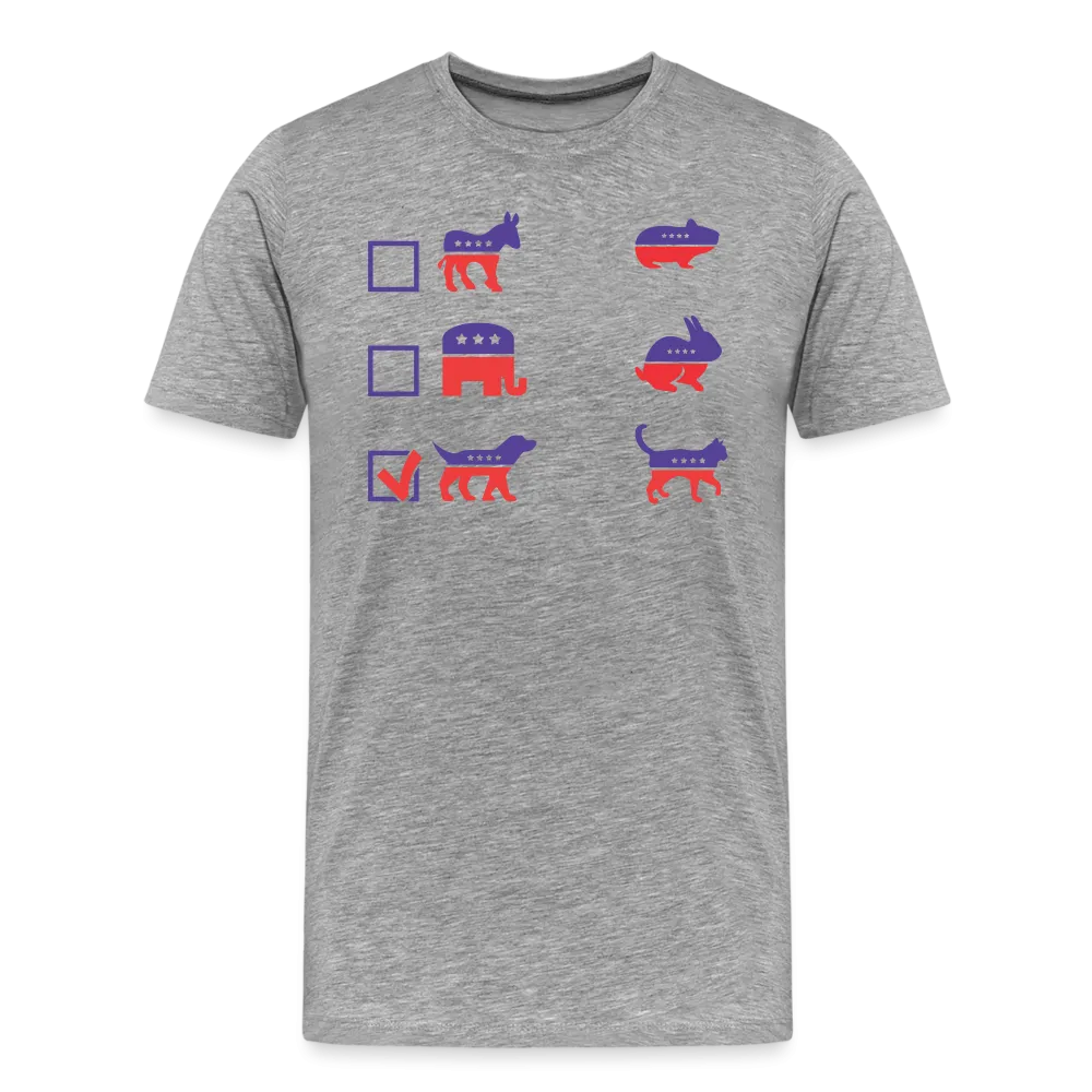 “I Vote for Dog”-Men's Premium T-Shirt